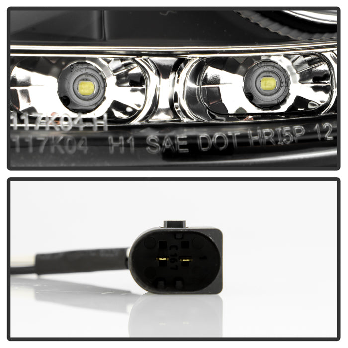 Spyder Mercedes Benz SLK 05-10 Projector Headlights Halogen Model- DRL Blk PRO-YD-MBSLK05-DRL-BK 5032546
