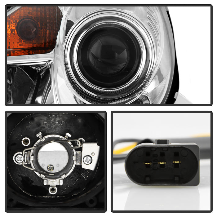 Spyder Mercedes Benz SLK 05-10 Projector Headlights Halogen Model- DRL Chrm PRO-YD-MBSLK05-DRL-C 5032539