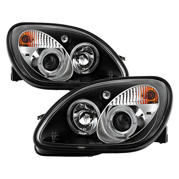 Spyder Mercedes Benz SLK 98-04 1PC Projector Halogen Model- LED Halo Blk PRO-YD-MBSLK98-1PC-HL-BK 5011190