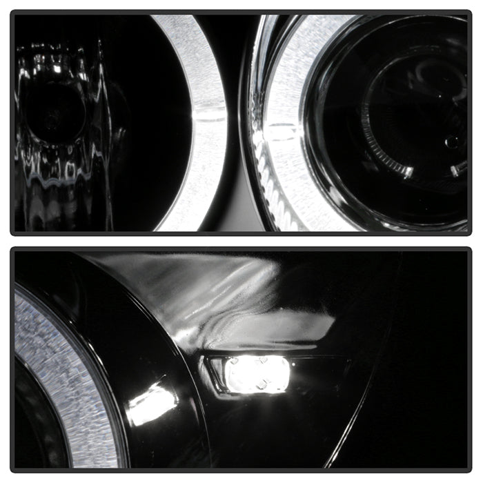 Spyder Mercedes Benz SLK 98-04 1PC Projector Halogen Model- LED Halo Blk PRO-YD-MBSLK98-1PC-HL-BK 5011190