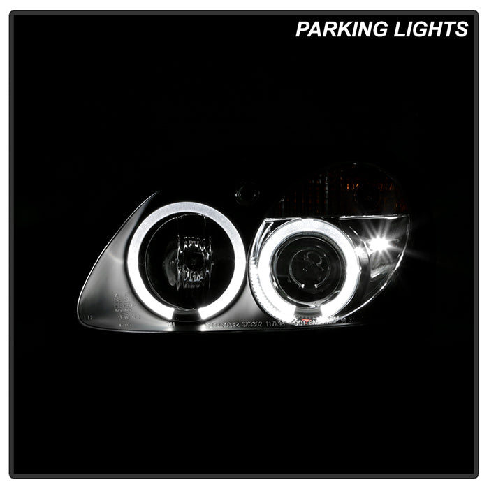 Spyder Mercedes Benz SLK 98-04 1PC Projector Halogen Model- LED Halo Blk PRO-YD-MBSLK98-1PC-HL-BK 5011190