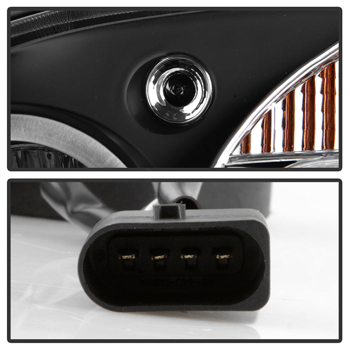 Spyder Mercedes Benz SLK 98-04 1PC Projector Halogen Model- LED Halo Blk PRO-YD-MBSLK98-1PC-HL-BK 5011190
