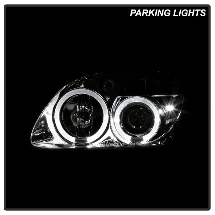 Spyder Mercedes Benz SLK 98-04 Projector Halogen Model- LED Halo Chrm PRO-YD-MBSLK98-1PC-HL-C 5011206