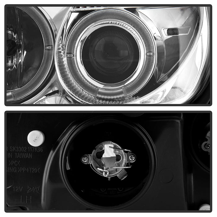 Spyder Mercedes Benz SLK 98-04 Projector Halogen Model- LED Halo Chrm PRO-YD-MBSLK98-1PC-HL-C 5011206