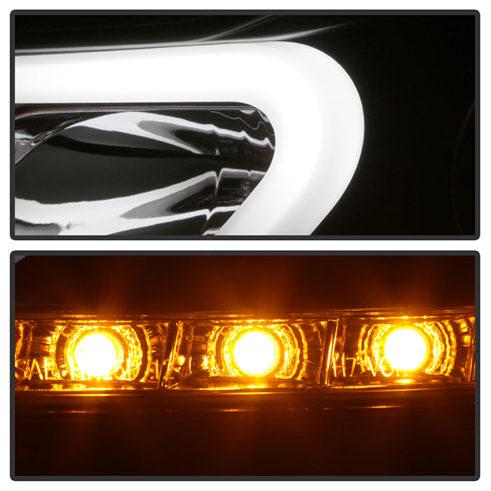 Spyder Mercedes Benz W204 C-Class 12-13 Projector Halogen Model- DRL Blk PRO-YD-MBW20412-DRL-BK 5074249