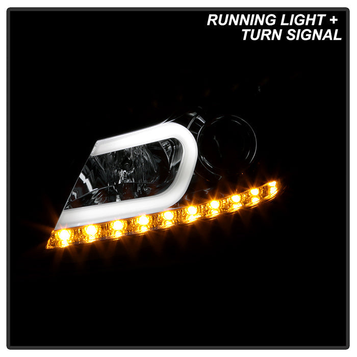 Spyder Mercedes Benz W204 C-Class 12-13 Projector Halogen Model- DRL Chrm PRO-YD-MBW20412-DRL-C 5074256