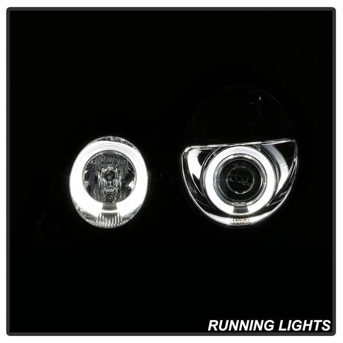 Spyder Mercedes Benz E-Class 95-99 Projector Headlights LED Halo Chrm PRO-YD-MBW21095-HL-C 5011282