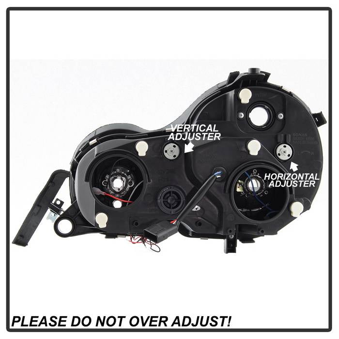 Spyder Mercedes Benz E-Class 95-99 Projector Headlights LED Halo Chrm PRO-YD-MBW21095-HL-C 5011282
