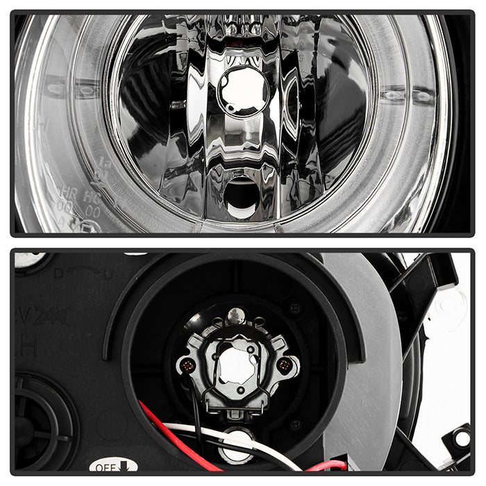 Spyder Mercedes Benz E-Class 00-02 Projector Headlights LED Halo Chrm PRO-YD-MBW21099-HL-C 5011305