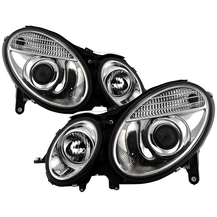 Spyder Mercedes Benz E-Class 03-06 Projector Headlights Halogen Model Only- Chrm PRO-YD-MBW21103-C 5042163