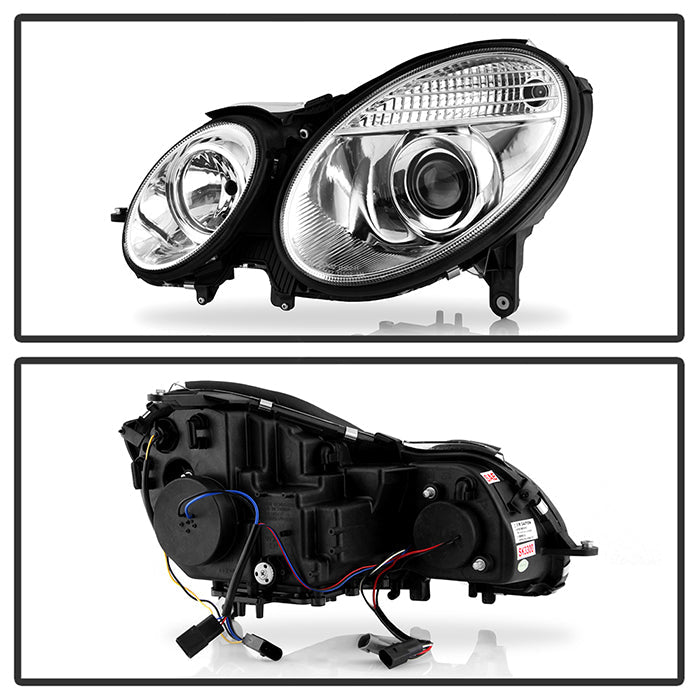 Spyder Mercedes Benz E-Class 03-06 Projector Headlights Halogen Model Only- Chrm PRO-YD-MBW21103-C 5042163