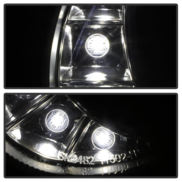 Spyder Mercedes Benz E-Class 03-06 Projector Halogen Model- DRL- Blk PRO-YD-MBW21103-DRL-BK 5017482