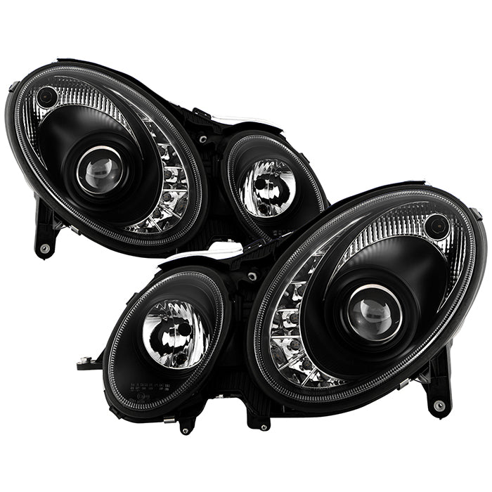 Spyder Mercedes Benz E-Class 03-06 Projector Xenon/HID Model- DRL- Blk PRO-YD-MBW21103-HID-DRL-BK 5029928