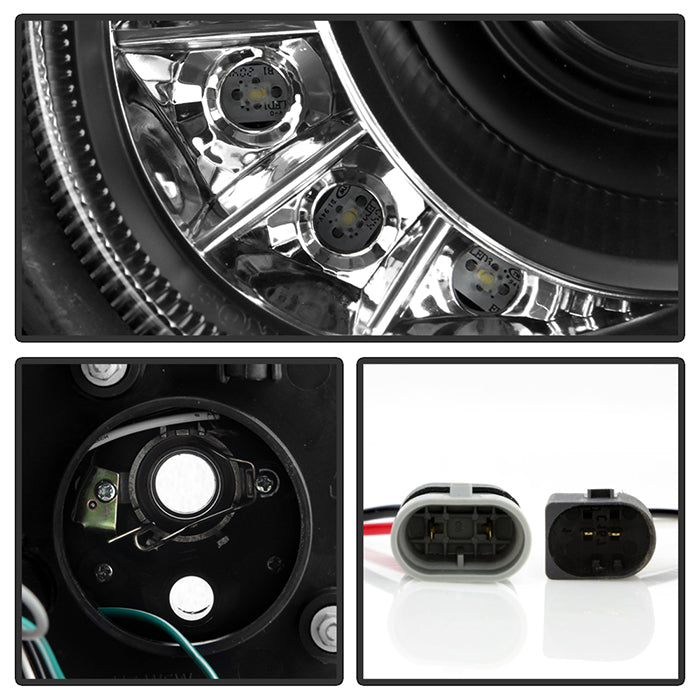 Spyder Mercedes Benz E-Class 03-06 Projector Xenon/HID Model- DRL- Blk PRO-YD-MBW21103-HID-DRL-BK 5029928