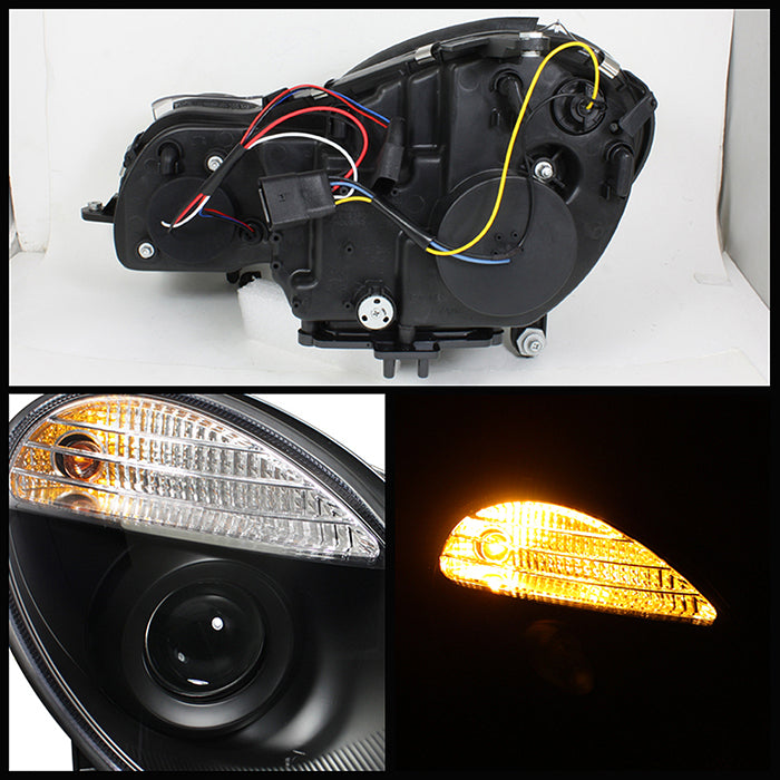 Spyder Mercedes Benz E-Class 07-09 Projector Headlights Halogen Model Only - Blk PRO-YD-MBW21107-BK 5042217