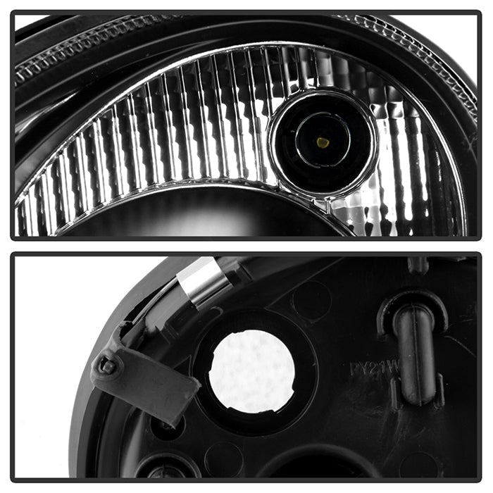 Spyder Mercedes Benz E-Class 07-09 Projector Headlights Halogen - DRL Blk PRO-YD-MBW21107-DRL-BK 5029379