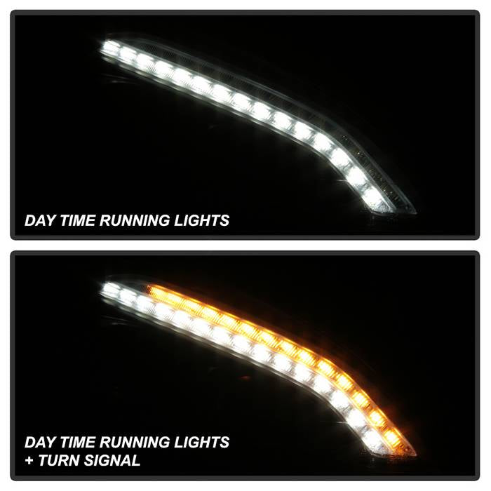Spyder Mercedes W221 S Class 07-09 Headlights - HID Model Only - Black PRO-YD-MBW22107-HID-DRL-BK 5083890