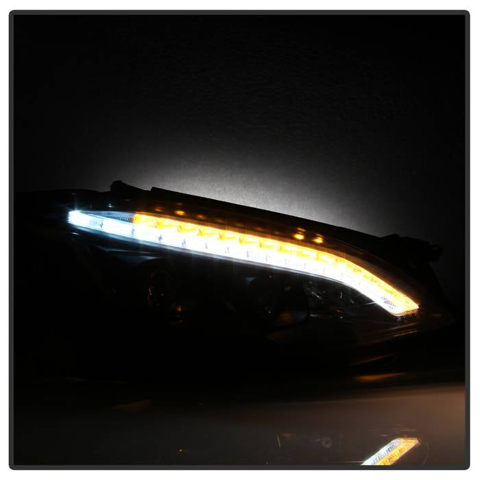 Spyder Mercedes W221 S Class 07-09 Headlights - HID Model Only - Black PRO-YD-MBW22107-HID-DRL-BK 5083890