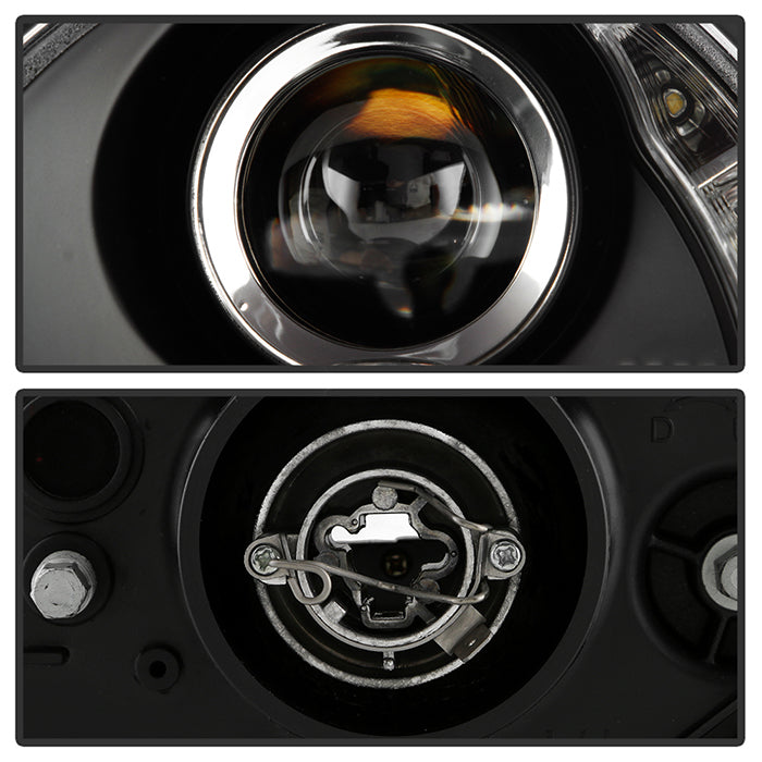 Spyder Mini Cooper 02-06 Projector Headlights DRL Black High H1 Low H1 PRO-YD-MC02-DRL-BK 5011336