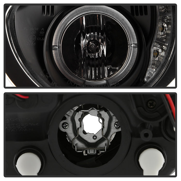 Spyder Mini Cooper 02-06 Projector Headlights DRL Black High H1 Low H1 PRO-YD-MC02-DRL-BK 5011336