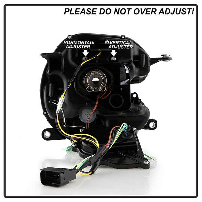 Spyder Mini Cooper 07-12 V2 Halogen Model Only Projector Headlights - Black PRO-YD-MC07V2SI-SBLB-BK 5088215