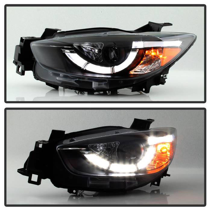 Spyder Mazda CX-5 13-15 Projector Headlights - DRL LED - Black PRO-YD-MCX513-DRL-BK 5083319