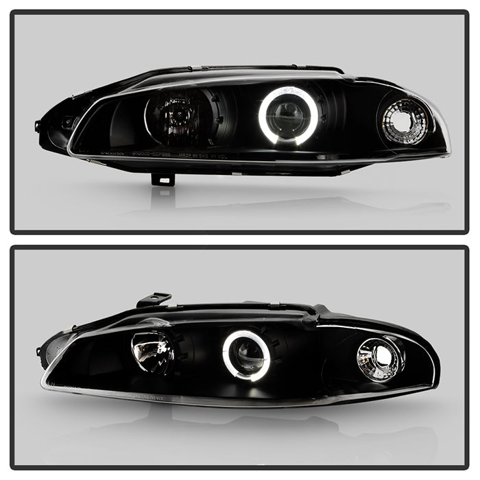 Spyder Mitsubishi Eclipse 97-99 Projector Headlights LED Halo Black High H1 Low H1 PRO-YD-ME97-HL-BK 5011473