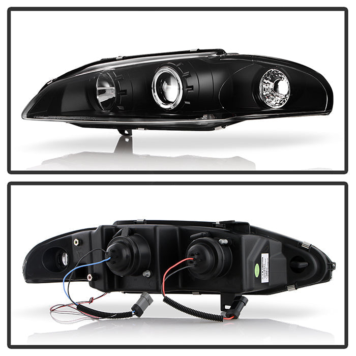 Spyder Mitsubishi Eclipse 97-99 Projector Headlights LED Halo Black High H1 Low H1 PRO-YD-ME97-HL-BK 5011473