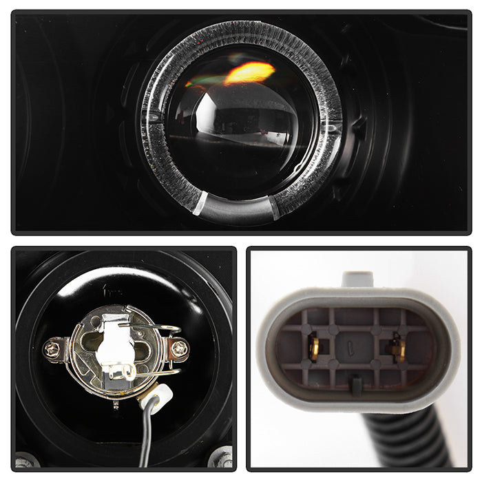 Spyder Mitsubishi Eclipse 97-99 Projector Headlights LED Halo Black High H1 Low H1 PRO-YD-ME97-HL-BK 5011473