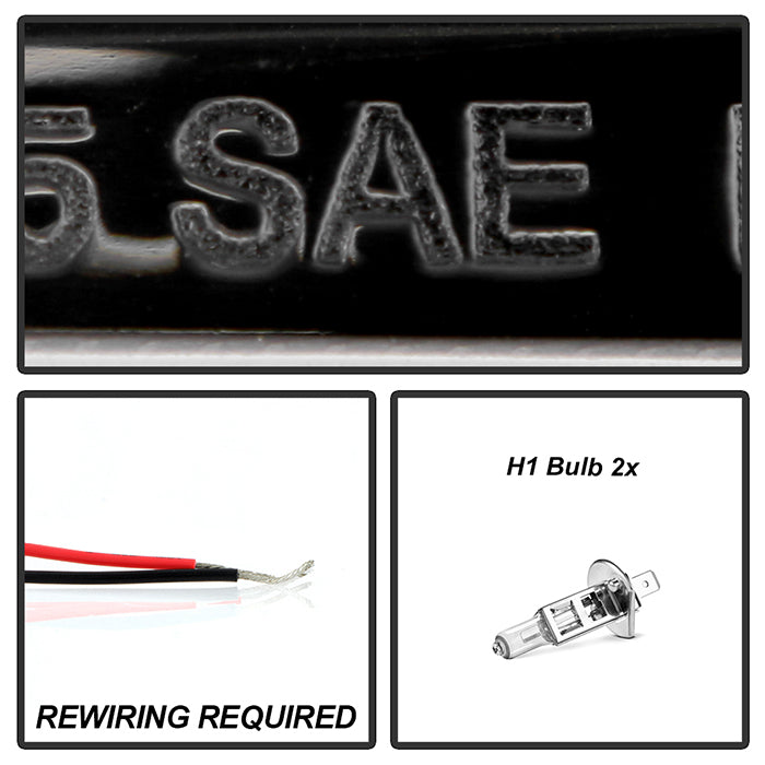 Spyder Mitsubishi Eclipse 97-99 Projector Headlights LED Halo Black High H1 Low H1 PRO-YD-ME97-HL-BK 5011473