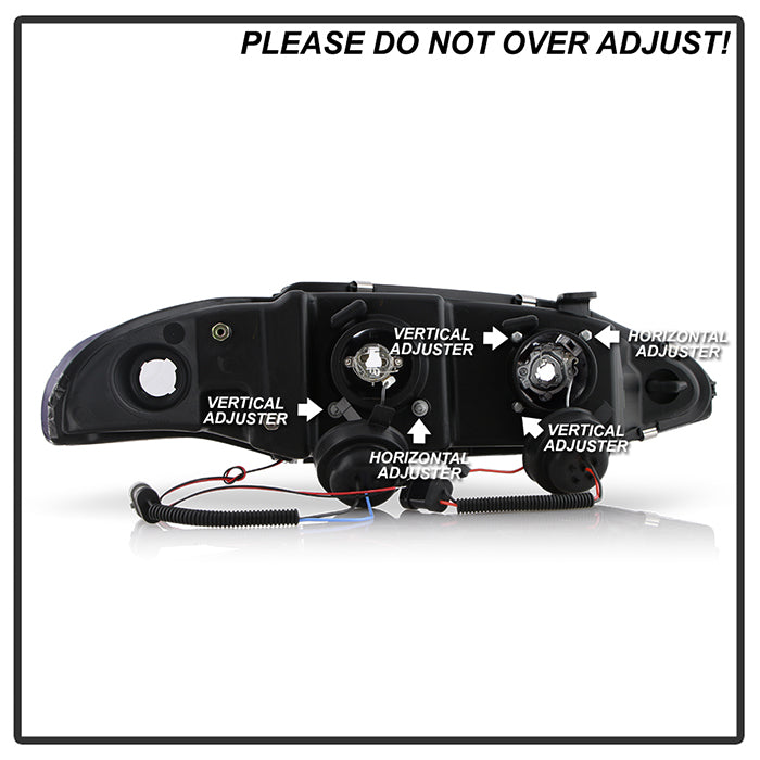Spyder Mitsubishi Eclipse 97-99 Projector Headlights LED Halo Black High H1 Low H1 PRO-YD-ME97-HL-BK 5011473