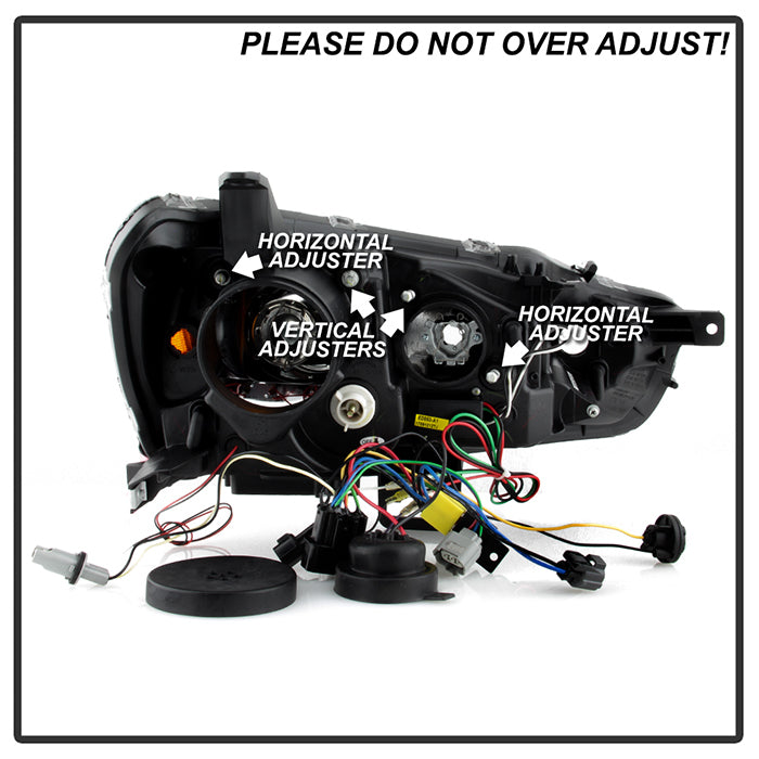Spyder Mitsubishi Lancer/EVO-10 08-14 Projector Xenon/HID- LED Halo DRL Blk PRO-YD-ML08-HID-DRL-BK 5042231