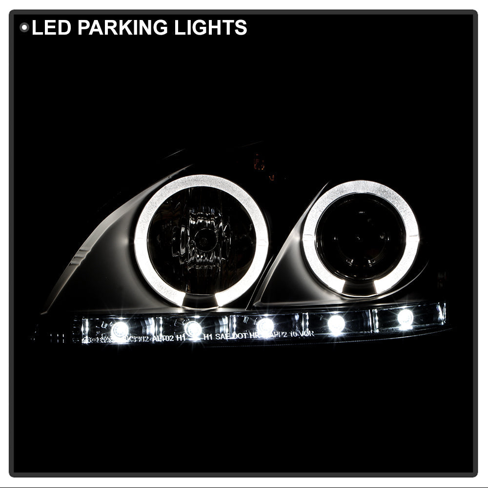 Spyder Nissan Altima 02-04 Projector Headlights Halogen Model- LED Halo LED Blk PRO-YD-NA02-HL-BK 5008077