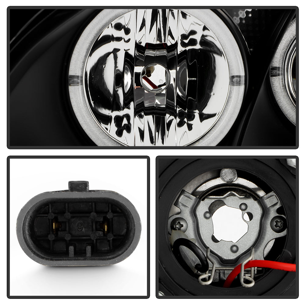 Spyder Nissan Altima 02-04 Projector Headlights Halogen Model- LED Halo LED Blk PRO-YD-NA02-HL-BK 5008077