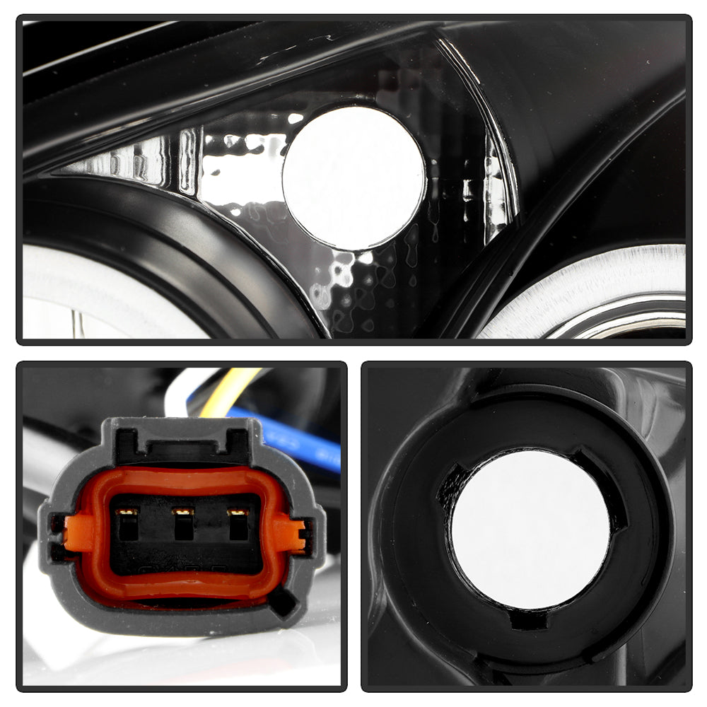 Spyder Nissan Altima 02-04 Projector Headlights Halogen Model- LED Halo LED Blk PRO-YD-NA02-HL-BK 5008077