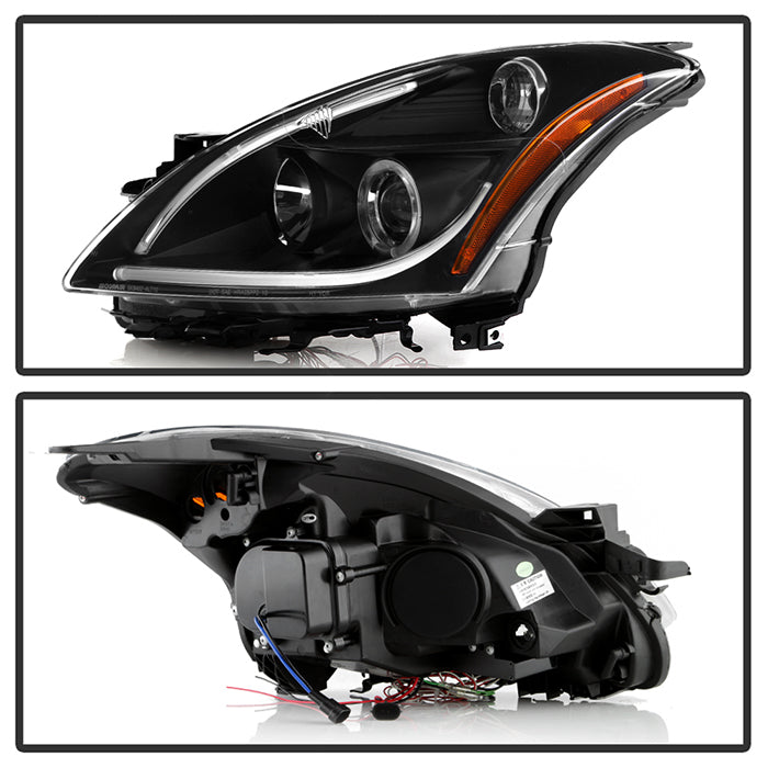 Spyder Nissan Altima 4Dr 10-12 Projector Headlights Light DRL LED Halo Blk PRO-YD-NA104D-LTDRL-BK 5076830