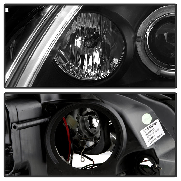Spyder Nissan Altima 4Dr 10-12 Projector Headlights Light DRL LED Halo Blk PRO-YD-NA104D-LTDRL-BK 5076830