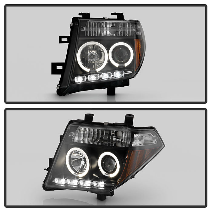 Spyder Nissan Frontier 05-08 Projector Headlights LED Halo LED Blk PRO-YD-NF05-HL-BK 5011527