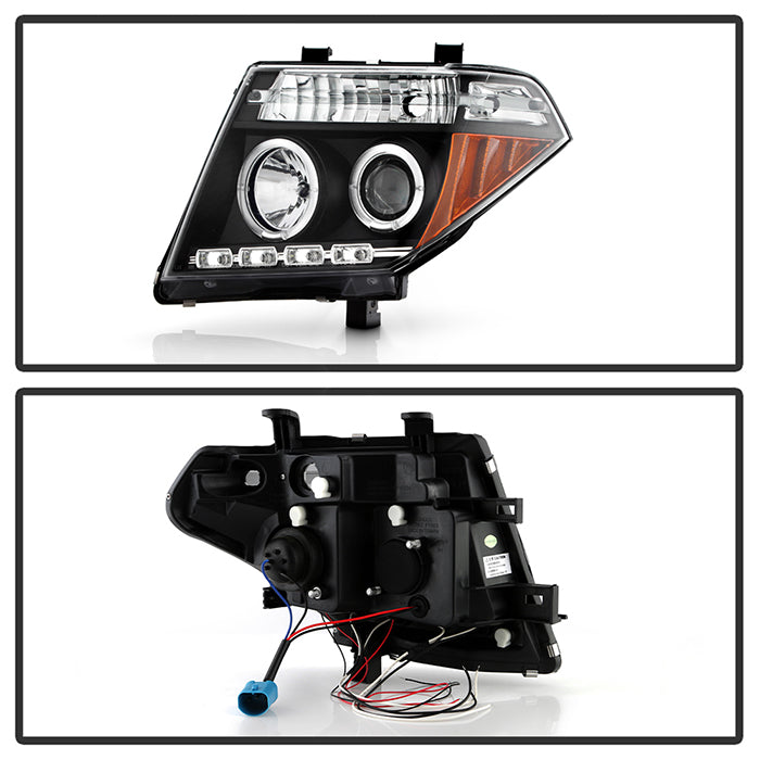 Spyder Nissan Frontier 05-08 Projector Headlights LED Halo LED Blk PRO-YD-NF05-HL-BK 5011527