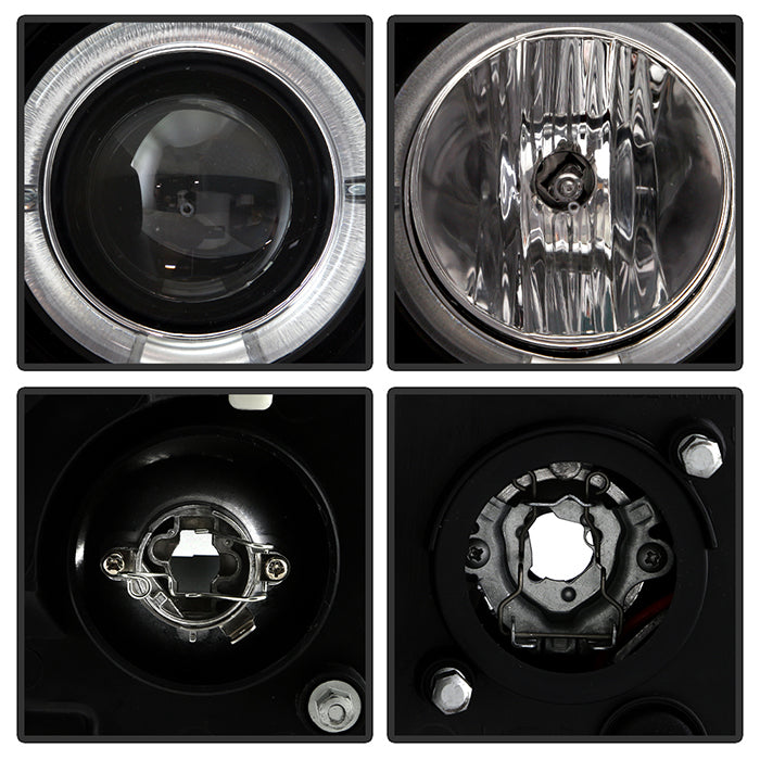 Spyder Nissan Frontier 05-08 Projector Headlights LED Halo LED Blk PRO-YD-NF05-HL-BK 5011527