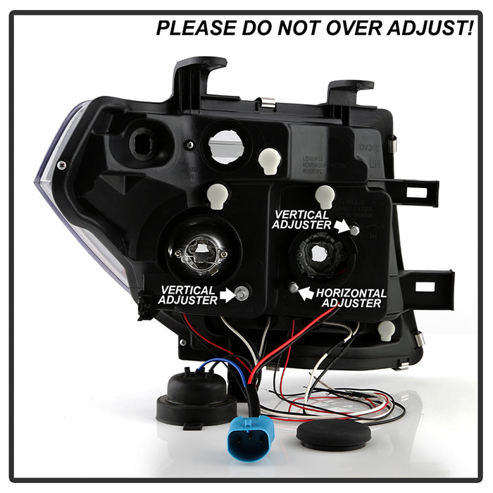 Spyder Nissan Frontier 05-08 Projector Headlights LED Halo LED Blk PRO-YD-NF05-HL-BK 5011527