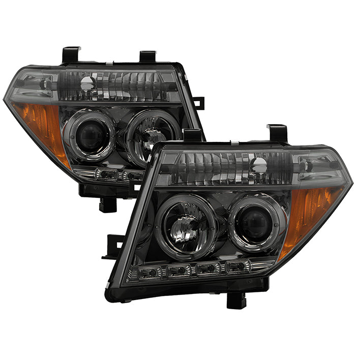 Spyder Nissan Frontier 05-08 Projector Headlights LED Halo LED Smke PRO-YD-NF05-HL-SM 5011541