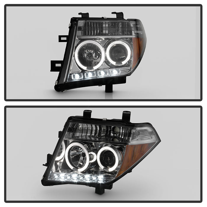 Spyder Nissan Frontier 05-08 Projector Headlights LED Halo LED Smke PRO-YD-NF05-HL-SM 5011541