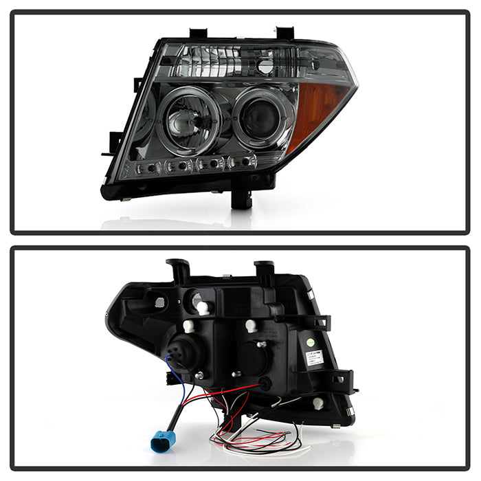 Spyder Nissan Frontier 05-08 Projector Headlights LED Halo LED Smke PRO-YD-NF05-HL-SM 5011541