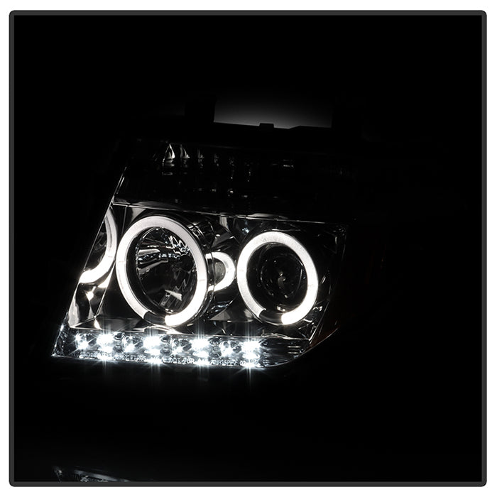 Spyder Nissan Frontier 05-08 Projector Headlights LED Halo LED Smke PRO-YD-NF05-HL-SM 5011541