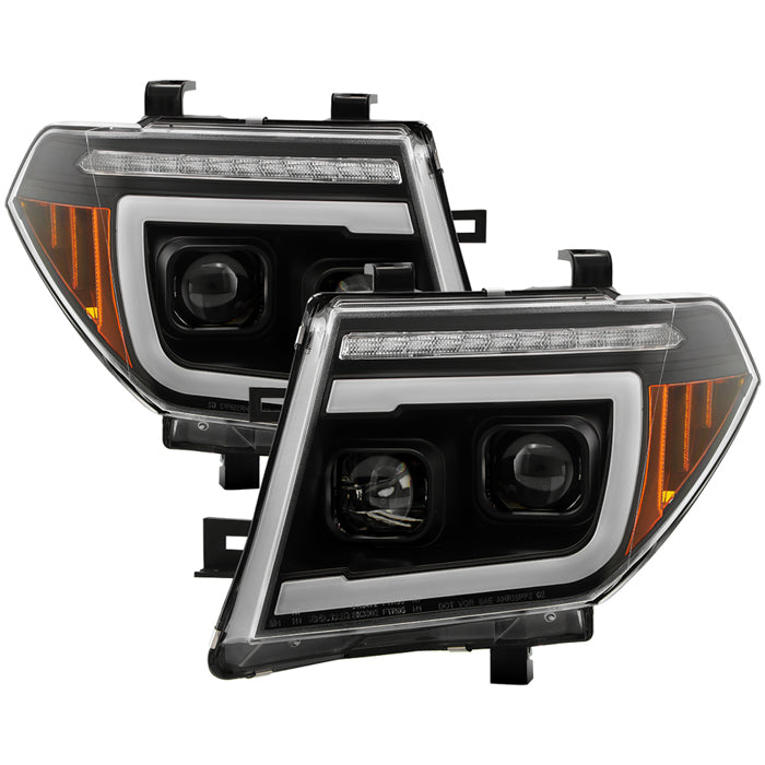 SPYDER Apex 05-08 Nissan Frontier High-Power LED Module Headlights - Black (PRO-YD-NF05AP-SEQGR-BK) 5089106