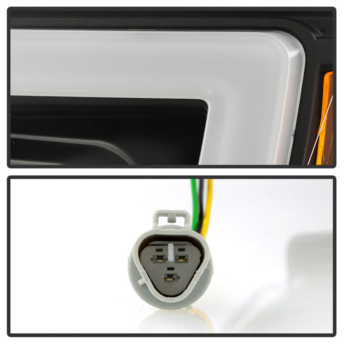 SPYDER Apex 05-08 Nissan Frontier High-Power LED Module Headlights - Black (PRO-YD-NF05AP-SEQGR-BK) 5089106