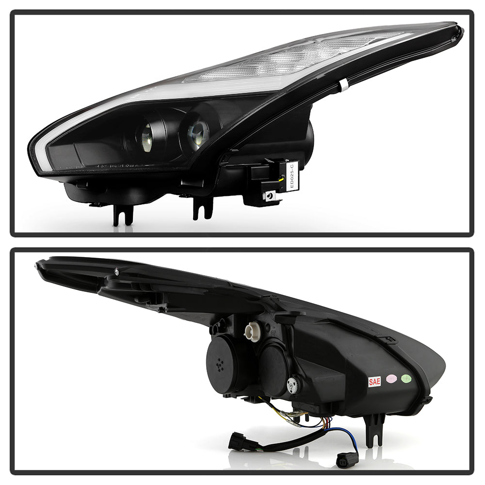 Spyder Nissan GTR R35 09-14 - Projector Headlights - DRL LED - Black 5085696