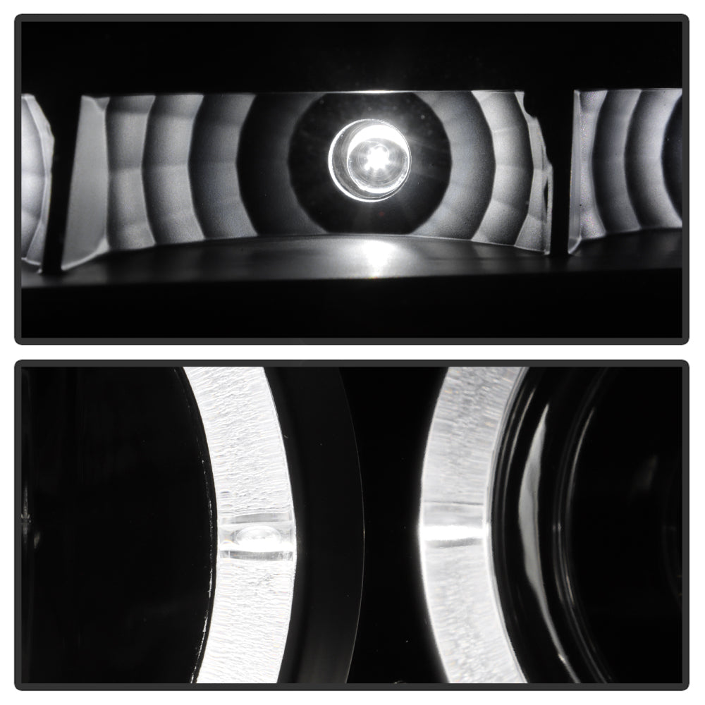Spyder Nissan Titan 04-14/Armada 04-07 Projector Headlights LED Halo LED Blk PRO-YD-NTI04-HL-BK 5011572