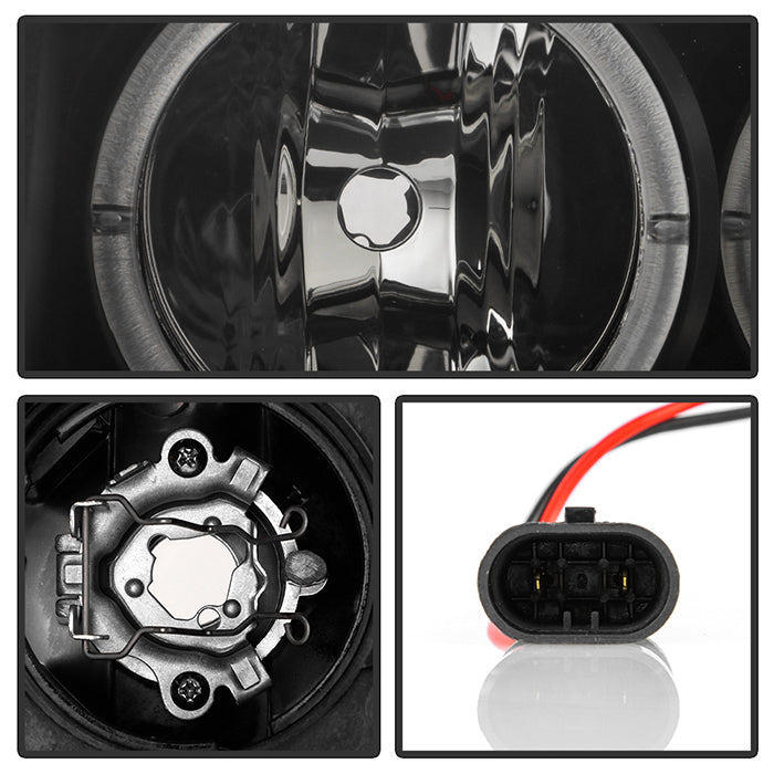 Spyder Nissan Titan 04-14 Projector Headlights LED Halo LED Blk Smke PRO-YD-NTI04-HL-BSM 5078605